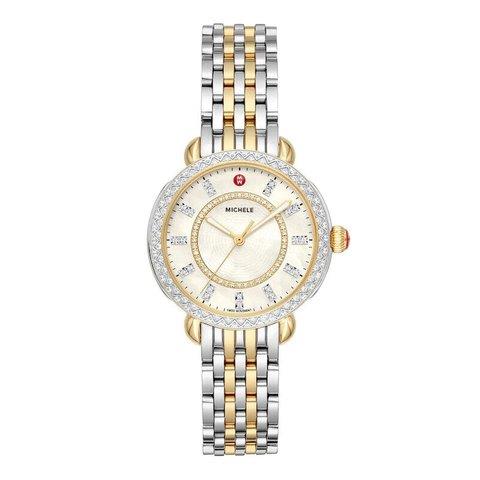 Michele MWW30B000002 33mm Stainless steel White