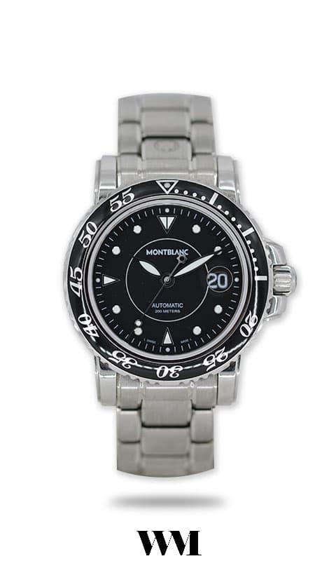 Montblanc 7145 Stainless steel Black | Dealer | EveryWatch