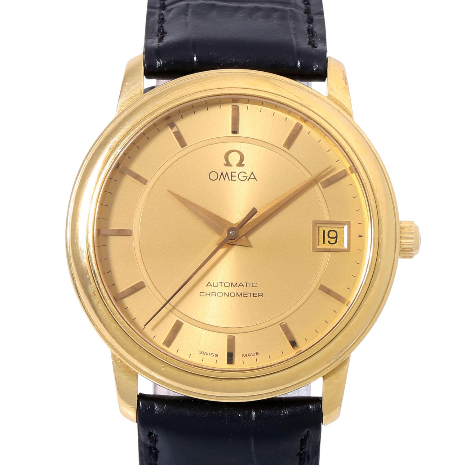 Omega De Ville 168.1050 39mm Yellow gold Champagne-1