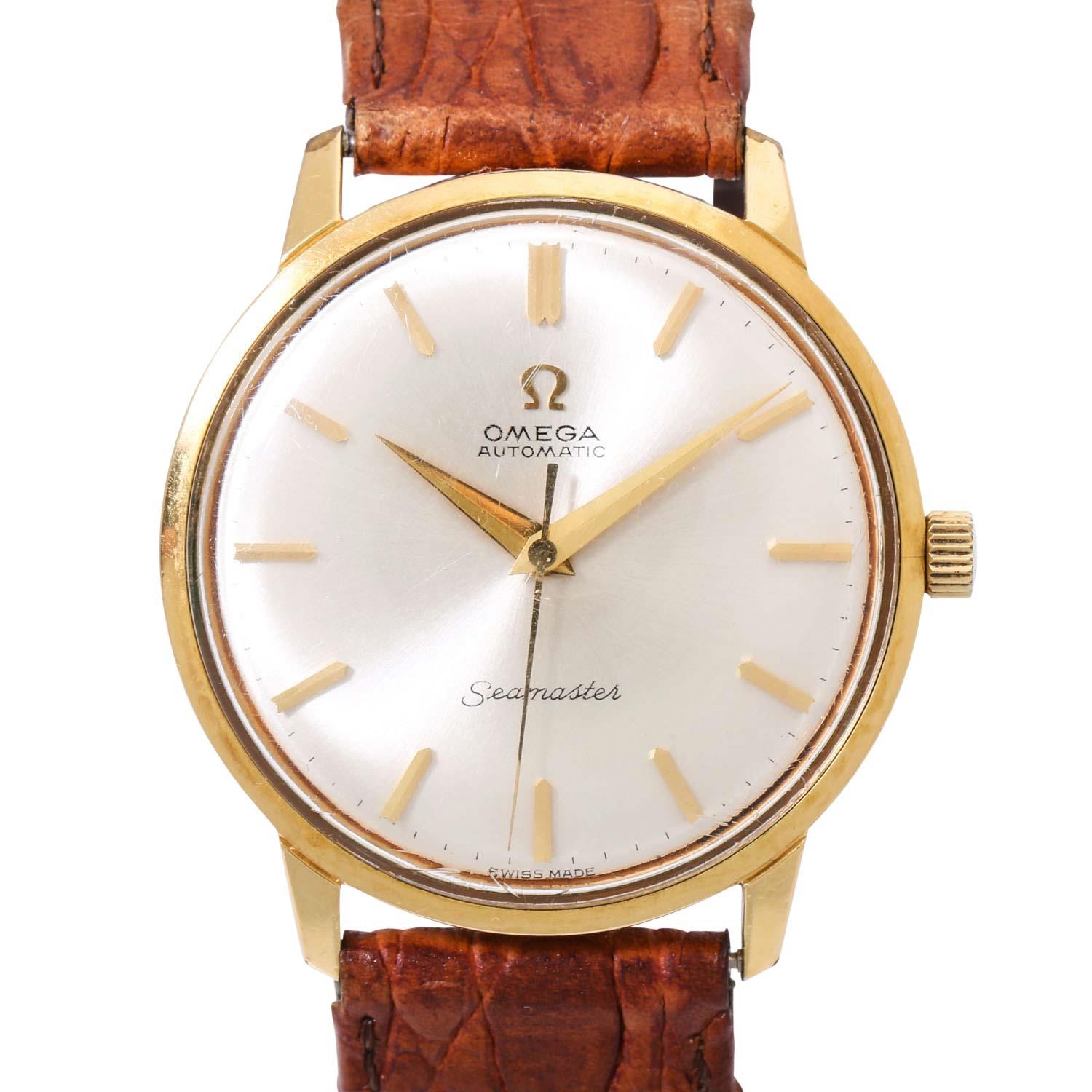 Omega Seamaster 165.001 34mm Yellow gold Silver-1