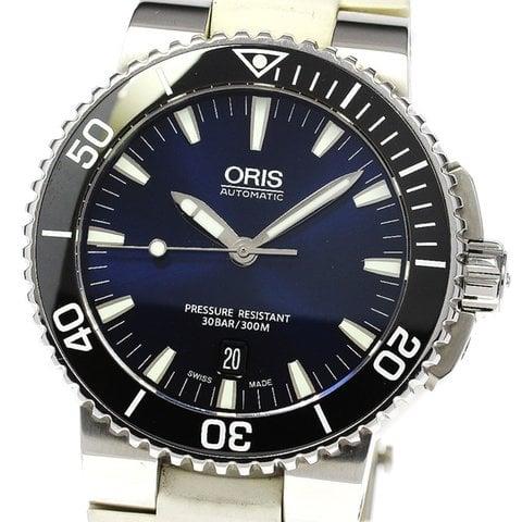 Oris 7653 43mm Stainless steel Blue