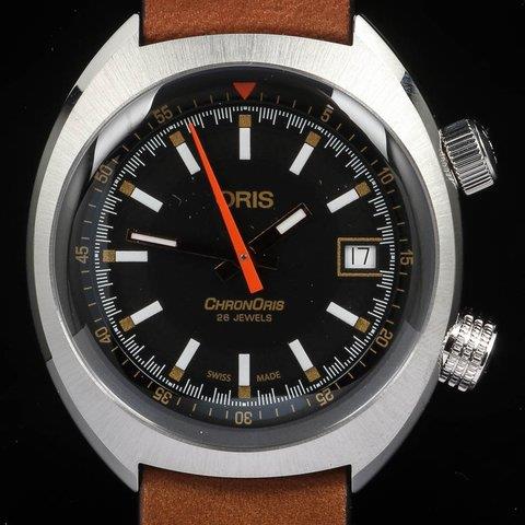 Oris Chronoris 01 733 7737 4034-Set LS 39mm Stainless steel Black