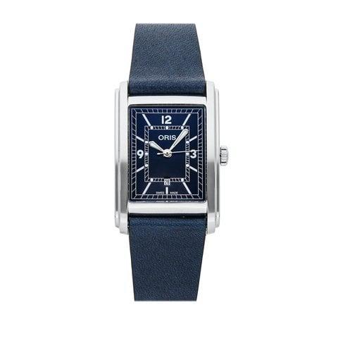 Oris Rectangular 01 561 7783 4065-07 5 19 17 25mm Stainless steel Blue