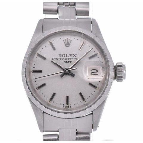 Rolex Oyster Perpetual Date 6524 25mm Stainless steel Silver