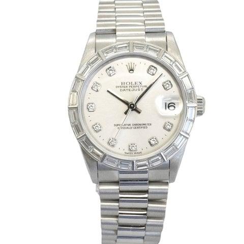Rolex Datejust 78266 31mm Platinum Silver