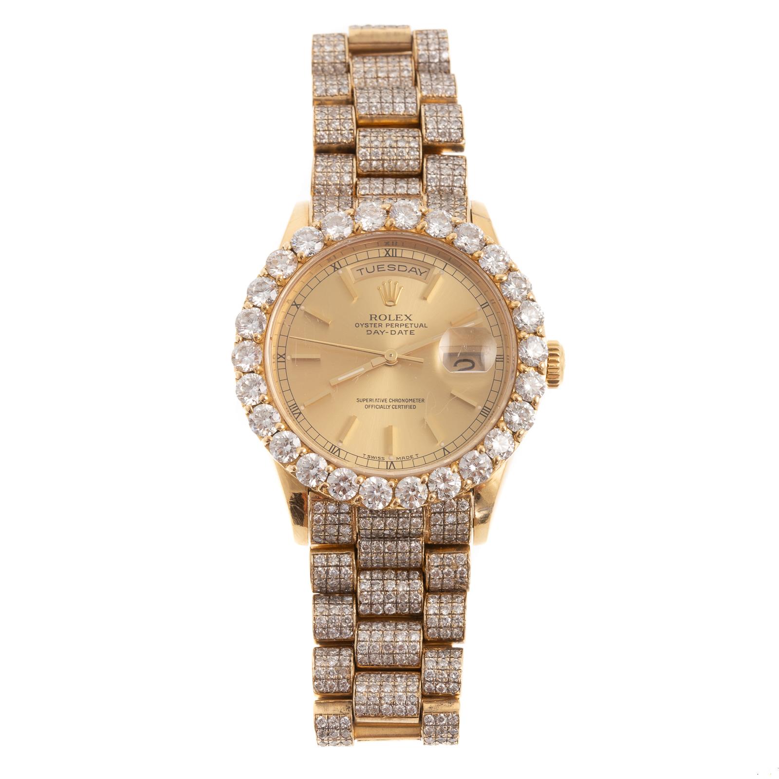 Rolex Oyster Perpetual Day-Date 36mm Yellow gold and Diamond Golden-1