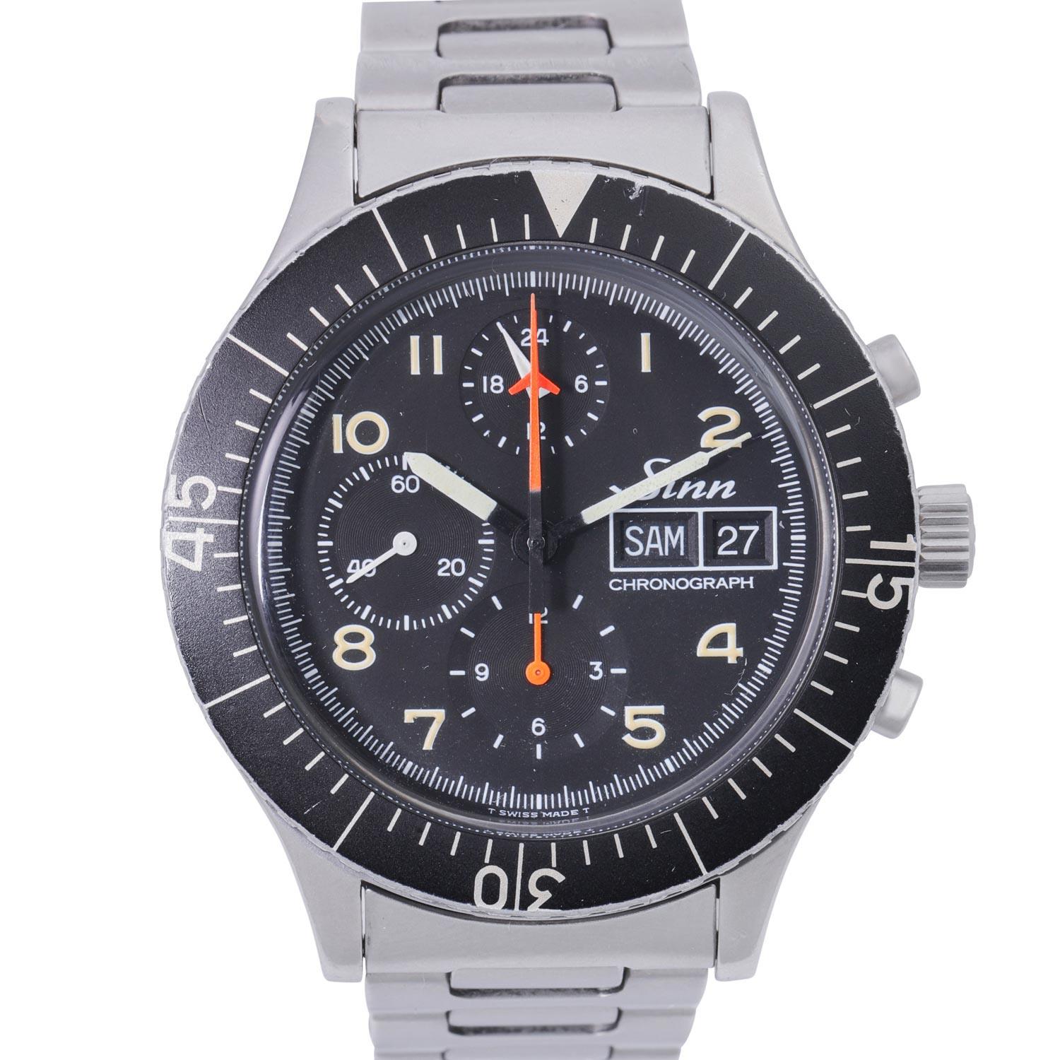 Sinn 156 156 51mm Stainless steel Black-1