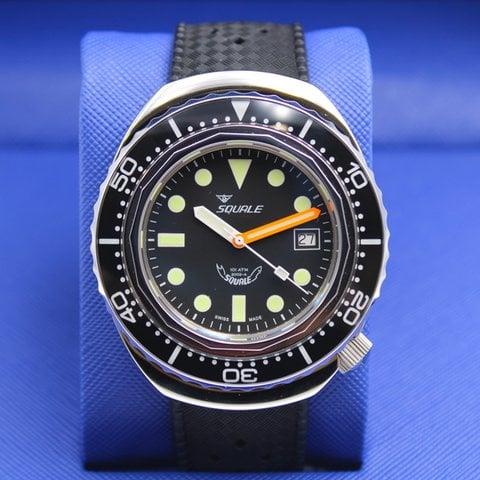 Squale 2002.SS.BK.BK.HT 44mm Stainless steel Black