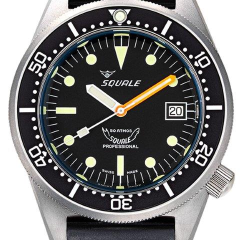 Squale 1521-026/A 1521BKBL.NMT 42mm Stainless steel Black