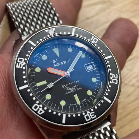 Squale 1521.026A 41.5mm Stainless steel Black