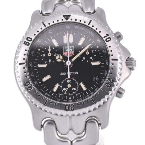 TAG Heuer S39.306 38mm Stainless steel Black