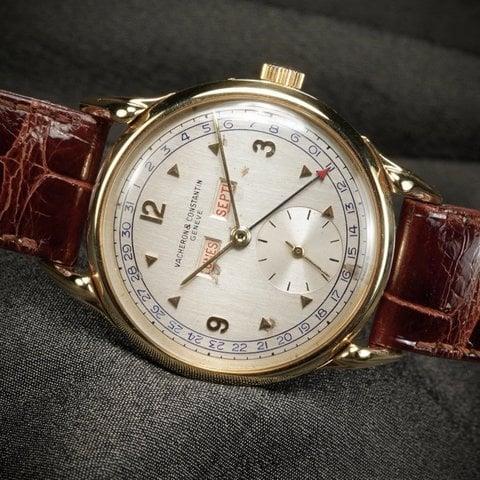 Vacheron Constantin Calatrava 4570 35.3mm Yellow gold Silver