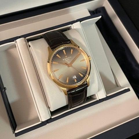 Zenith Captain Central Second 18.2020.670/22 40mm Rose gold Gray