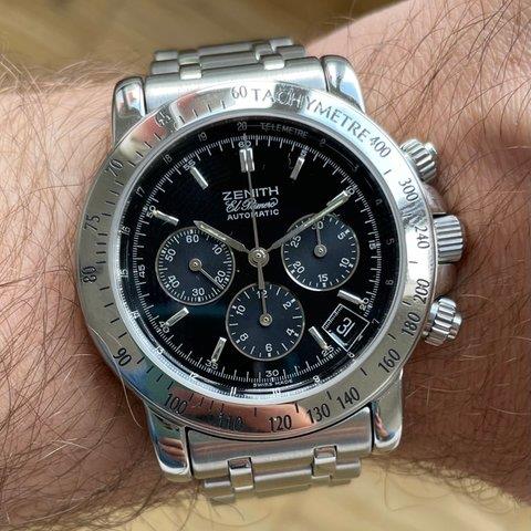 Zenith El Primero Chronograph 02.0360.400 40mm Stainless steel Black